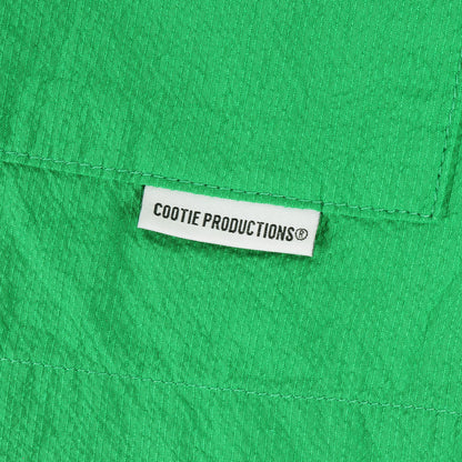 24SS ワイドシルエット オープンカラー 半袖シャツ(Finx Cotton Cordlane Open Collar S/S Shirt)