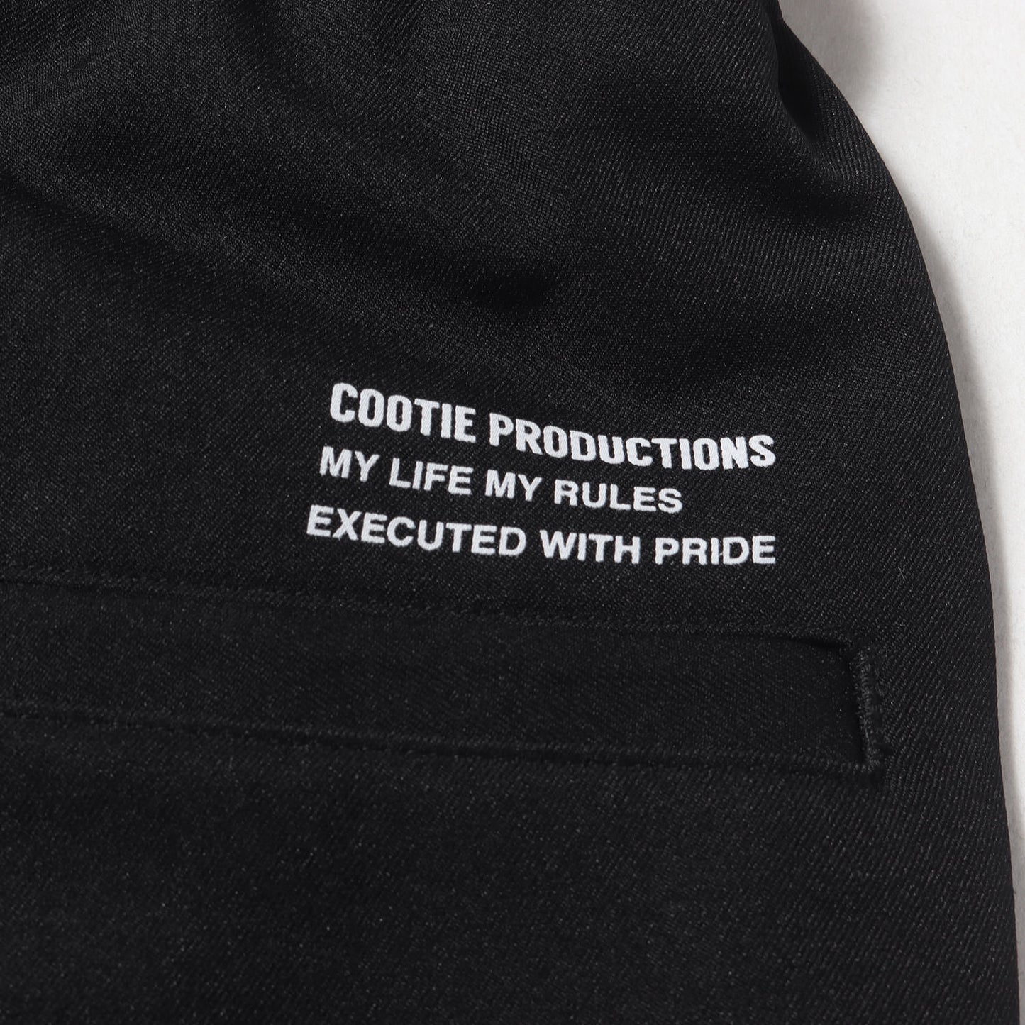 22SS 1タック ジャージ イージーパンツ(Polyester Twill 1 Tuck Easy Pants)