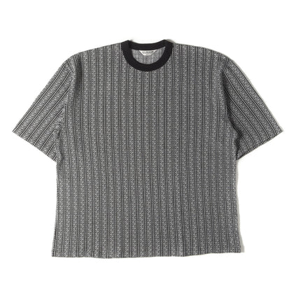ジャガードストライプ クルーネック Tシャツ(Jacquard Stripe S/S Tee)