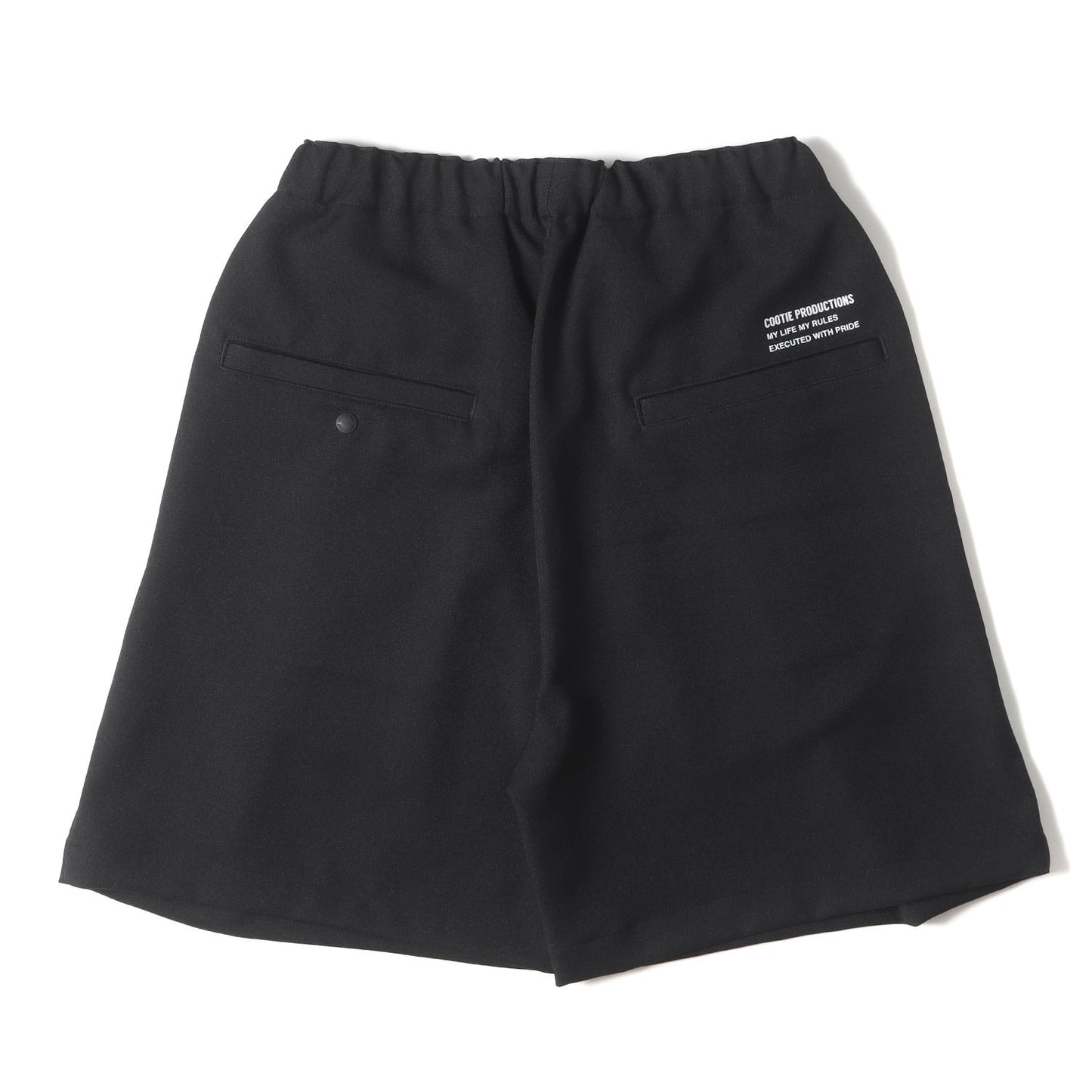 22SS 1タック ストレッチツイル イージーショーツ(Polyester Twill 1 Tuck Easy Shorts)