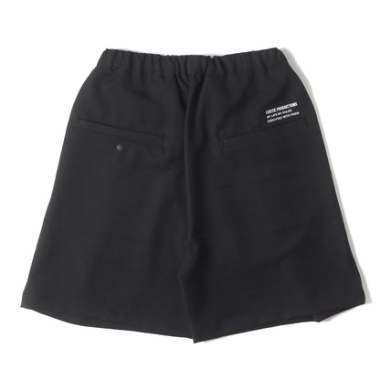 22SS 1タック ストレッチツイル イージーショーツ(Polyester Twill 1 Tuck Easy Shorts)