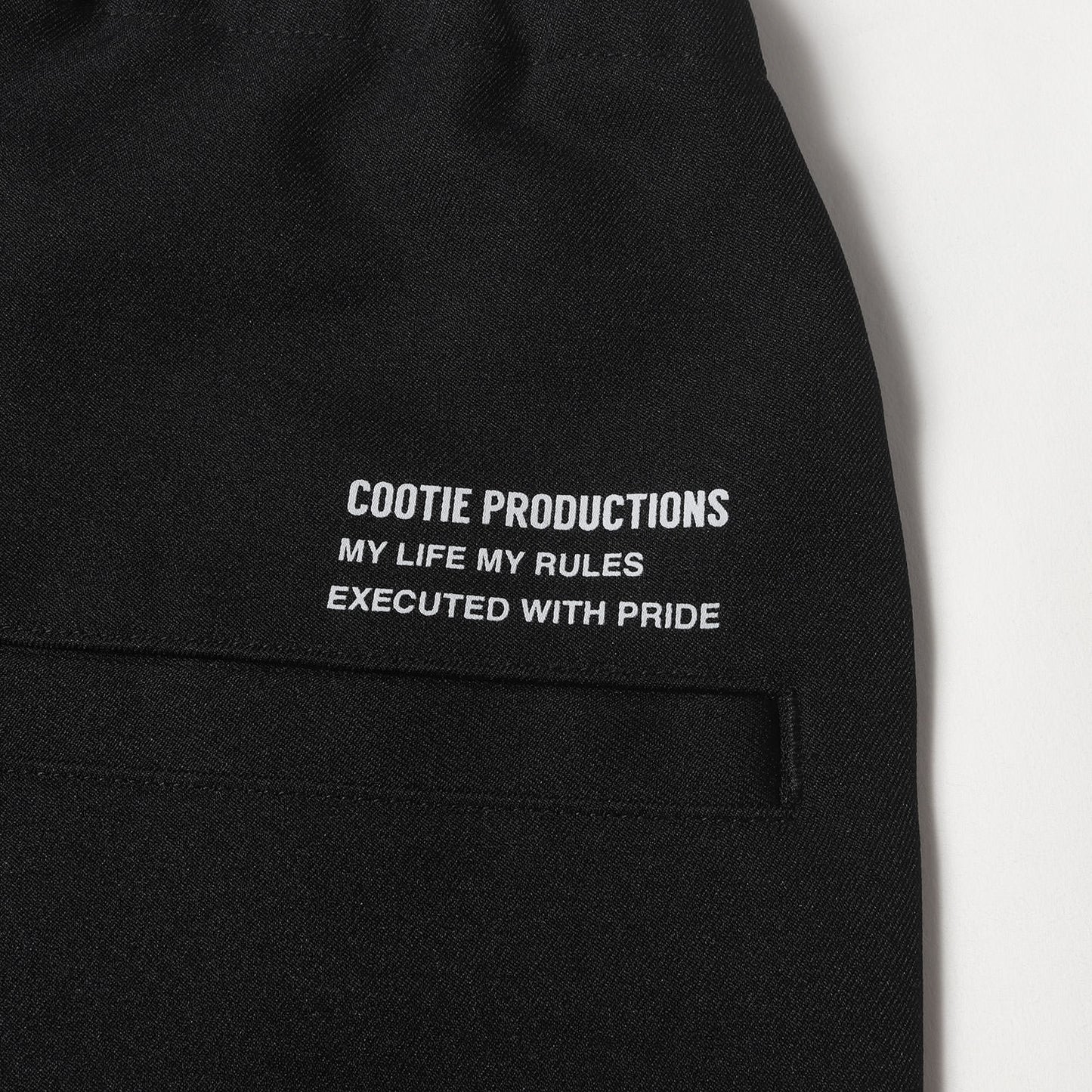 22SS 1タック ストレッチツイル イージーショーツ(Polyester Twill 1 Tuck Easy Shorts)