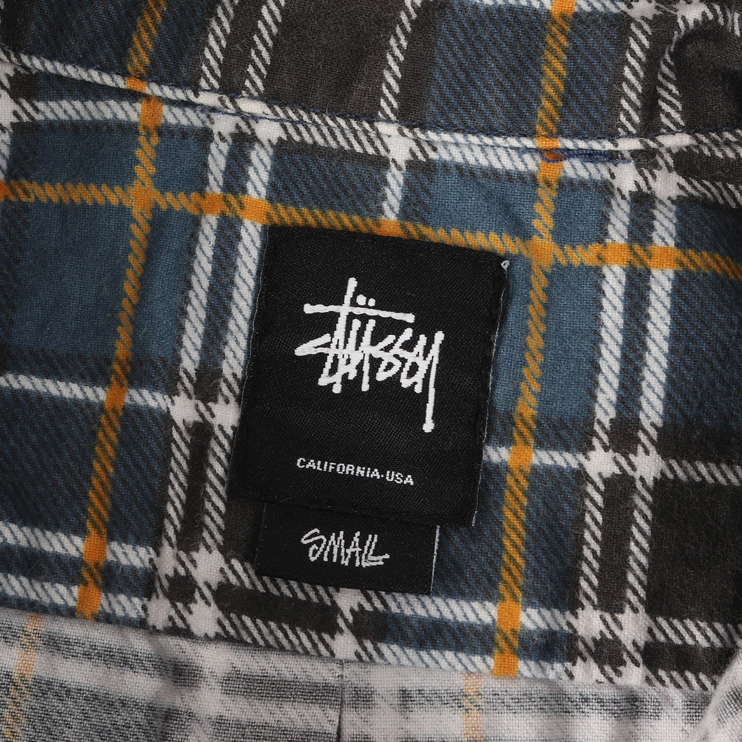 00s プリントチェック ボタンダウン フランネルシャツ