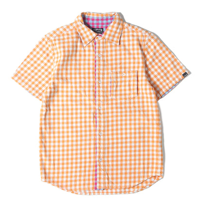 00s キッドプレイド チェック フランネル 半袖シャツ