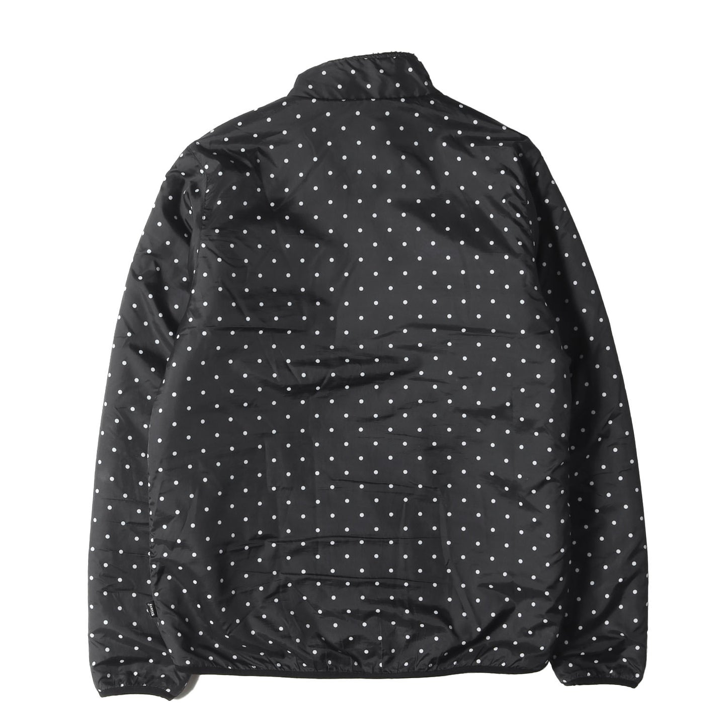 ポルカドット柄 リバーシブル フリース ジャケット