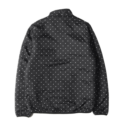 ポルカドット柄 リバーシブル フリース ジャケット