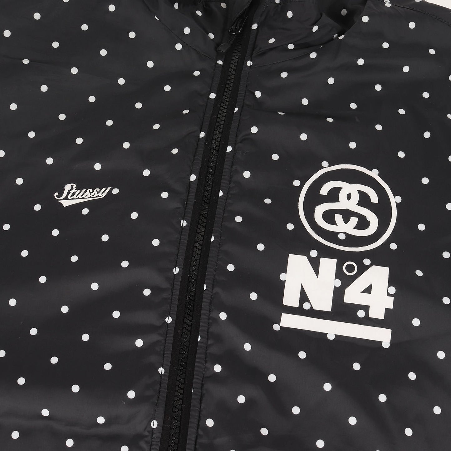 ポルカドット柄 リバーシブル フリース ジャケット