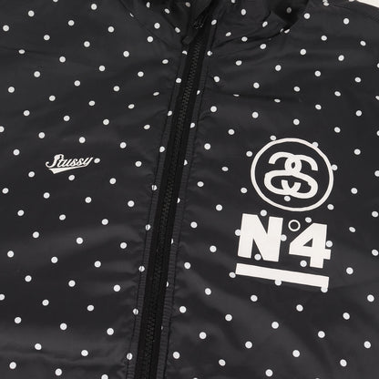 ポルカドット柄 リバーシブル フリース ジャケット