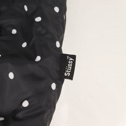 ポルカドット柄 リバーシブル フリース ジャケット