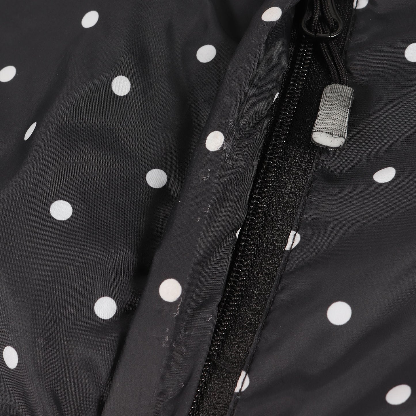 ポルカドット柄 リバーシブル フリース ジャケット