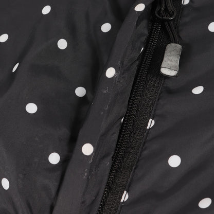 ポルカドット柄 リバーシブル フリース ジャケット