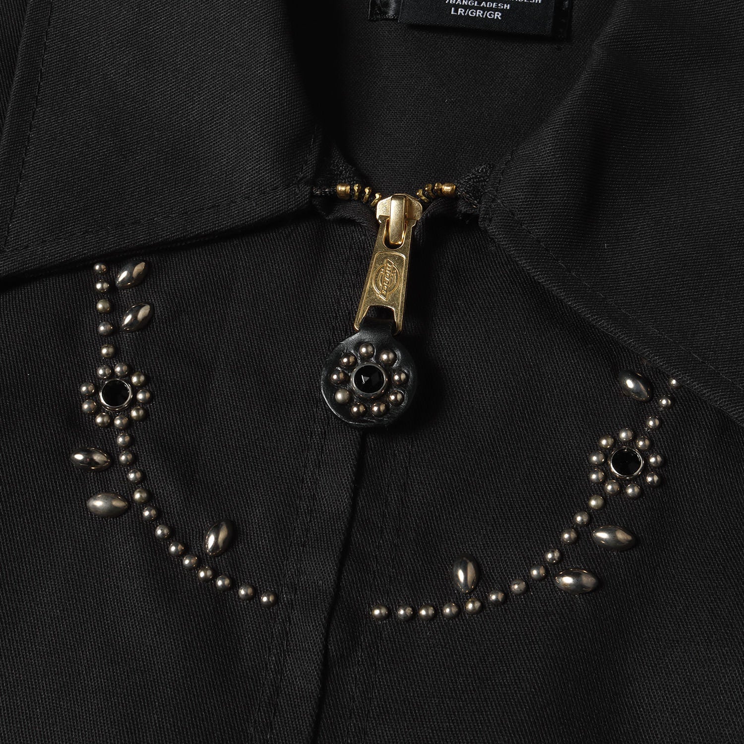 Dickies ディッキーズ ジャケット サイズ:L / HTC フラワースタッズ アイゼンハワー ワークジャケット (Eisenhower Jacket) / ブラック 黒 / アウター ブルゾン ジャンパー 上着 / コラボ 別注【メンズ】【中古】【美品】【K4353】 HTC フラワースタッズ アイゼンハワー ワークジャケット(Eisenhower