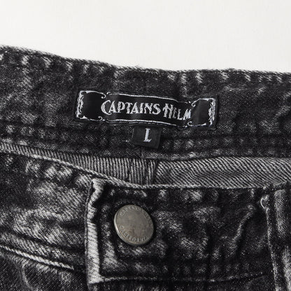 ケミカルウォッシュ デニム ショーツ(CHEMICAL DENIM SHORTS)