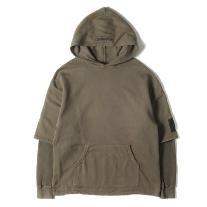 22AW レイヤード スウェットパーカー(LAYERED HOODIE)