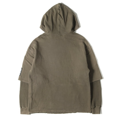 22AW レイヤード スウェットパーカー(LAYERED HOODIE)