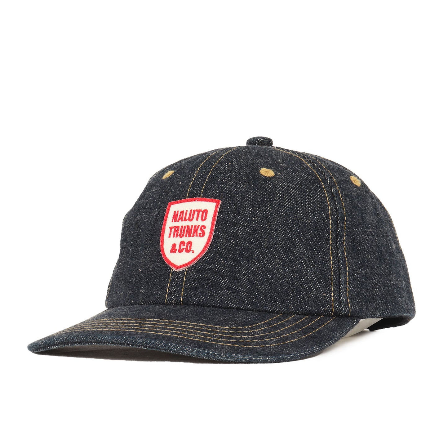 エンブレムパッチ デニム 6パネルキャップ