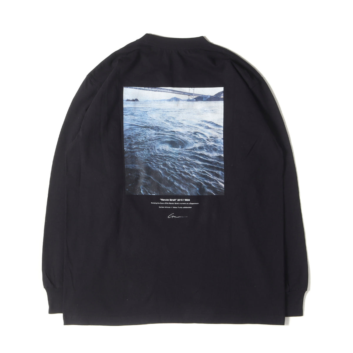 24SS ×石塚元太良 鳴門渦潮フォト ロングスリーブ Tシャツ
