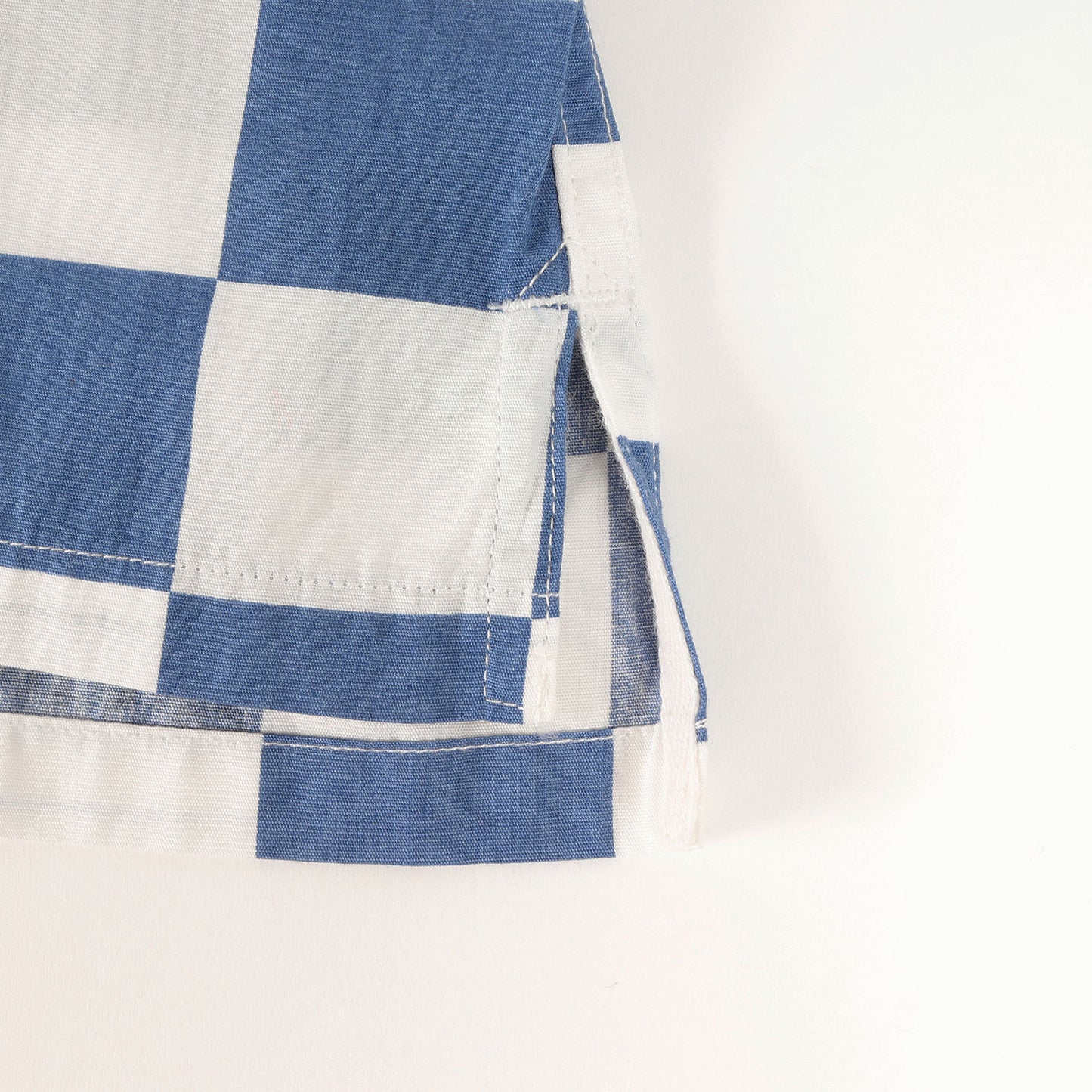 チェッカーフラッグ柄 ボタンダウン 半袖シャツ(S/S BD CHECKER SHIRT ‘TAYLOR’)