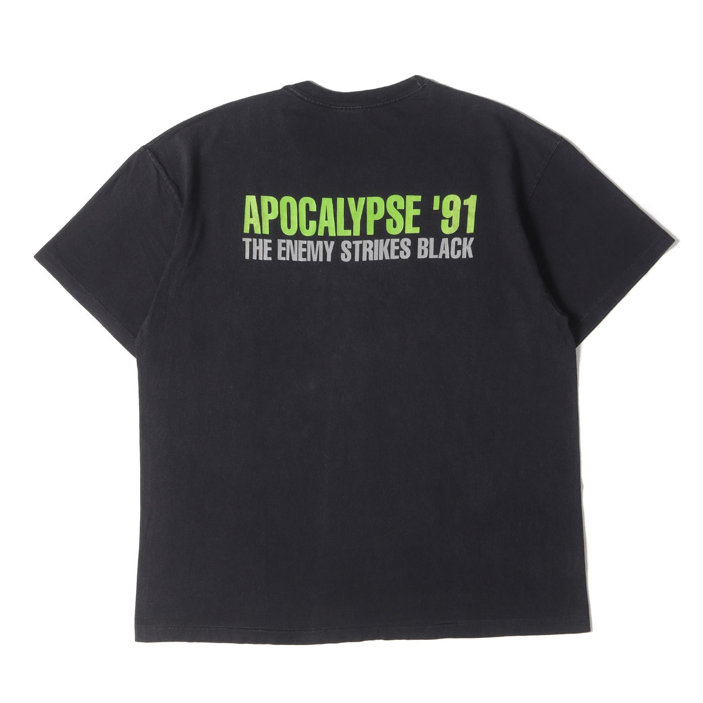 90s PUBLIC ENEMY APOCALYPSE '91 THE ENEMY STRIKES BLACK Tシャツ(USA製)
