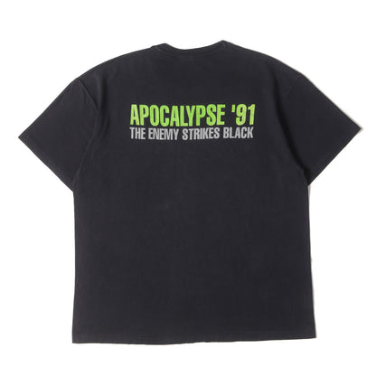 90s PUBLIC ENEMY APOCALYPSE '91 THE ENEMY STRIKES BLACK Tシャツ(USA製)