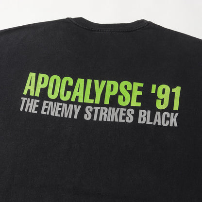 90s PUBLIC ENEMY APOCALYPSE '91 THE ENEMY STRIKES BLACK Tシャツ(USA製)