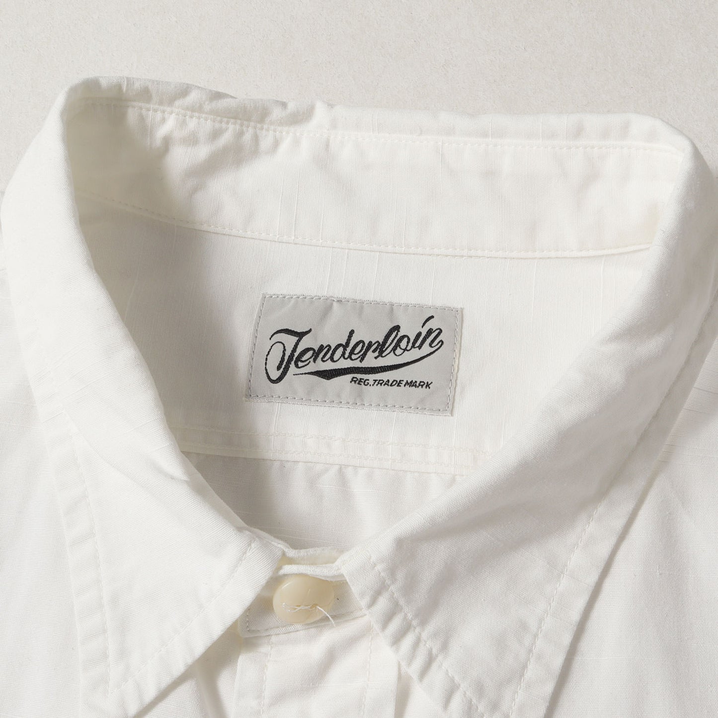 チェーン刺繍ロゴ コットンスラブ ワークシャツ(T-WORK SHT SLAB)