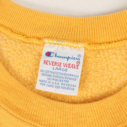 90s 刺繍タグ 目付き リバースウィーブ スウェット(USA製)