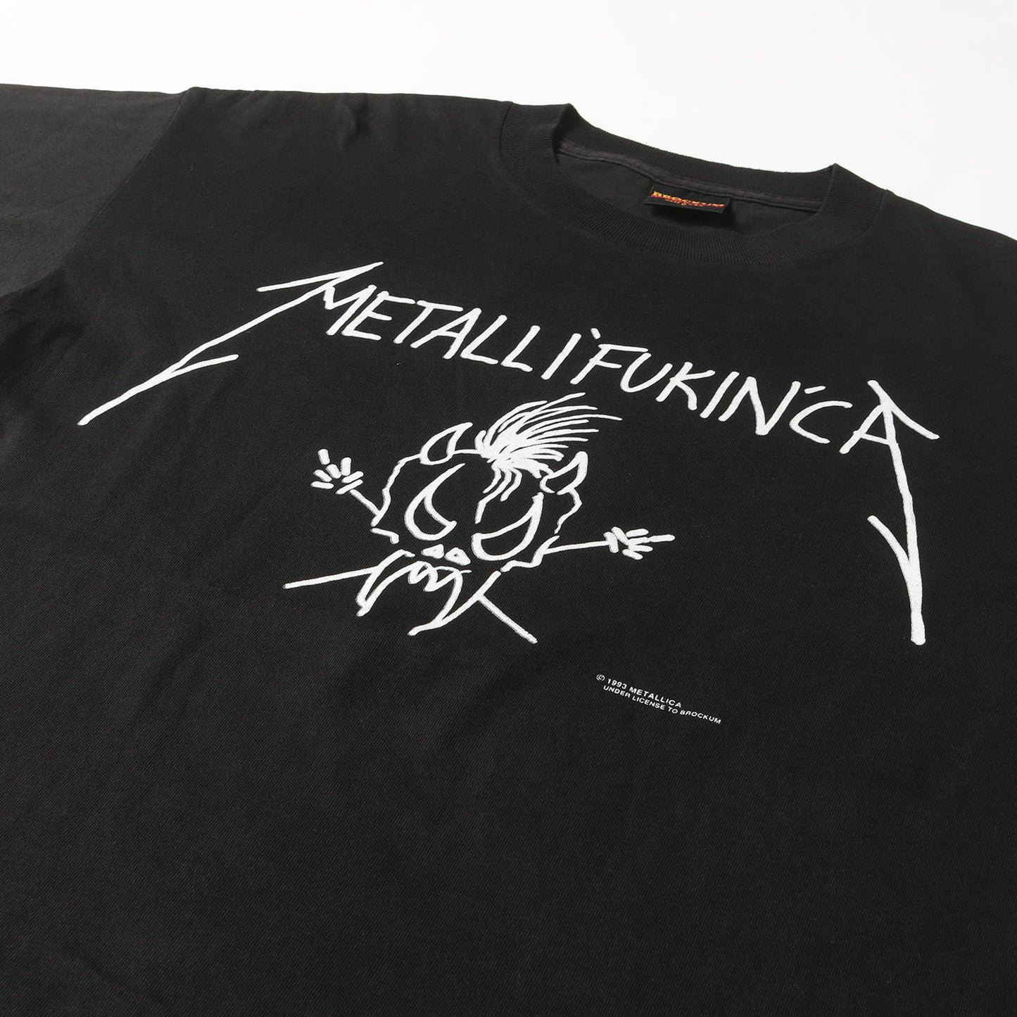 90s METALLICA METALLI FUKIN CA Tシャツ(BROCKUMボディ / USA製)