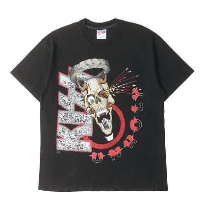 90s KISS Revenge Unholy PUSHEAD Tシャツ(Hanesボディ / USA製)