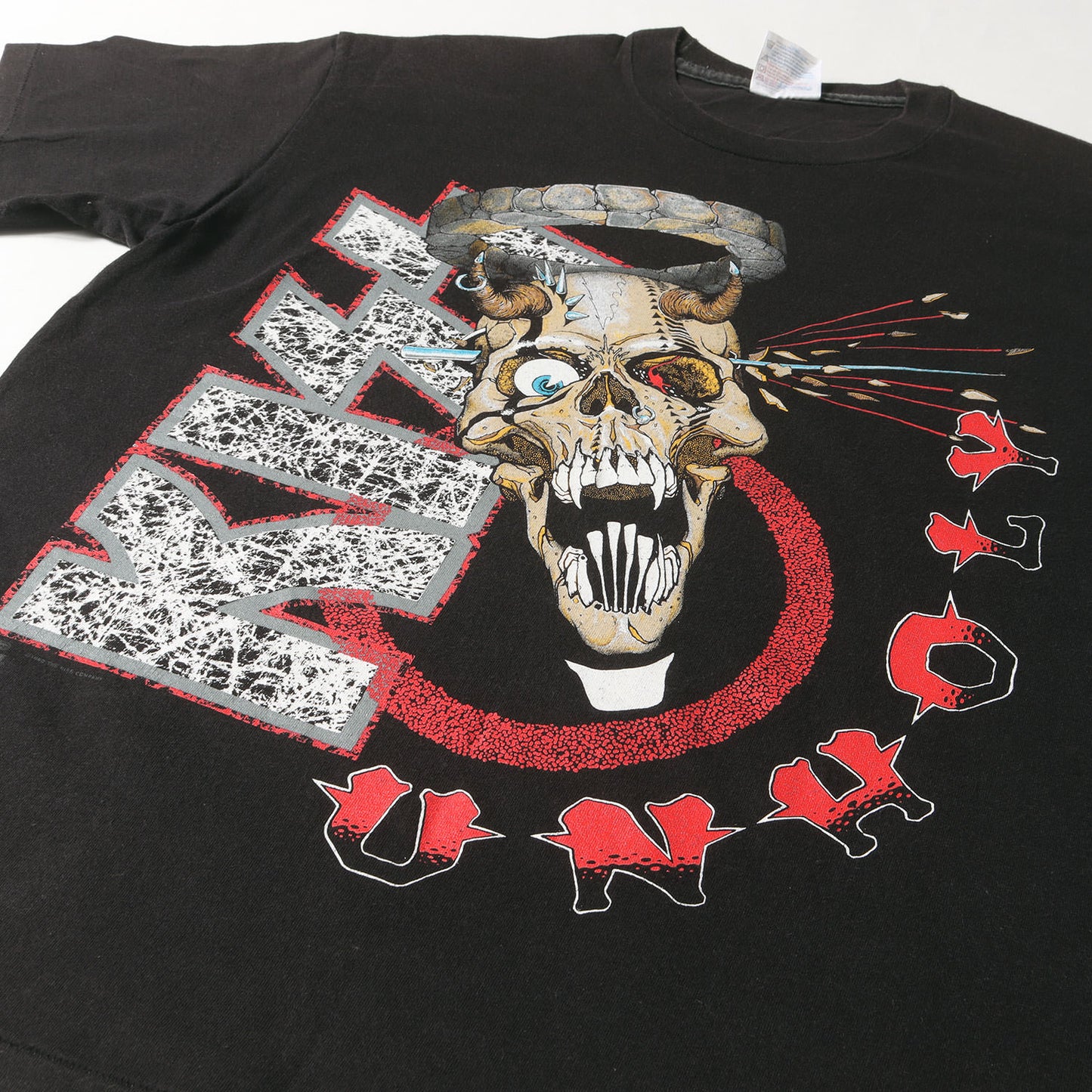 90s KISS Revenge Unholy PUSHEAD Tシャツ(Hanesボディ / USA製)
