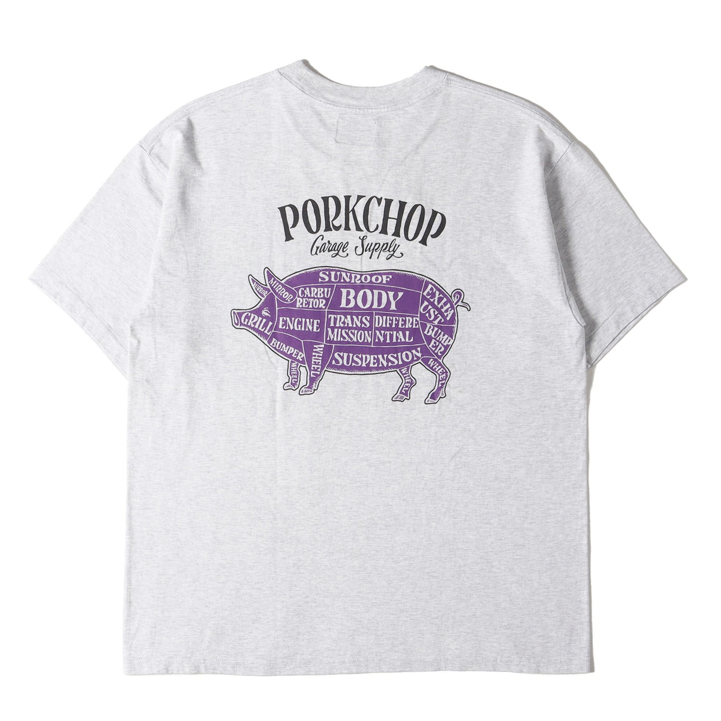 ポークプリント クルーネック Tシャツ