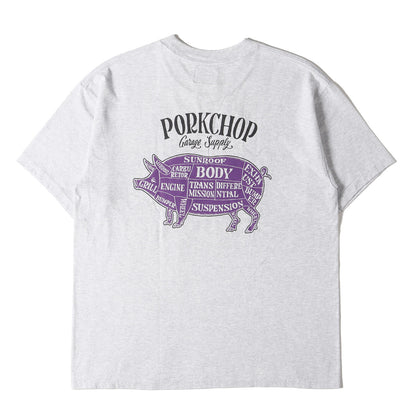 ポークプリント クルーネック Tシャツ