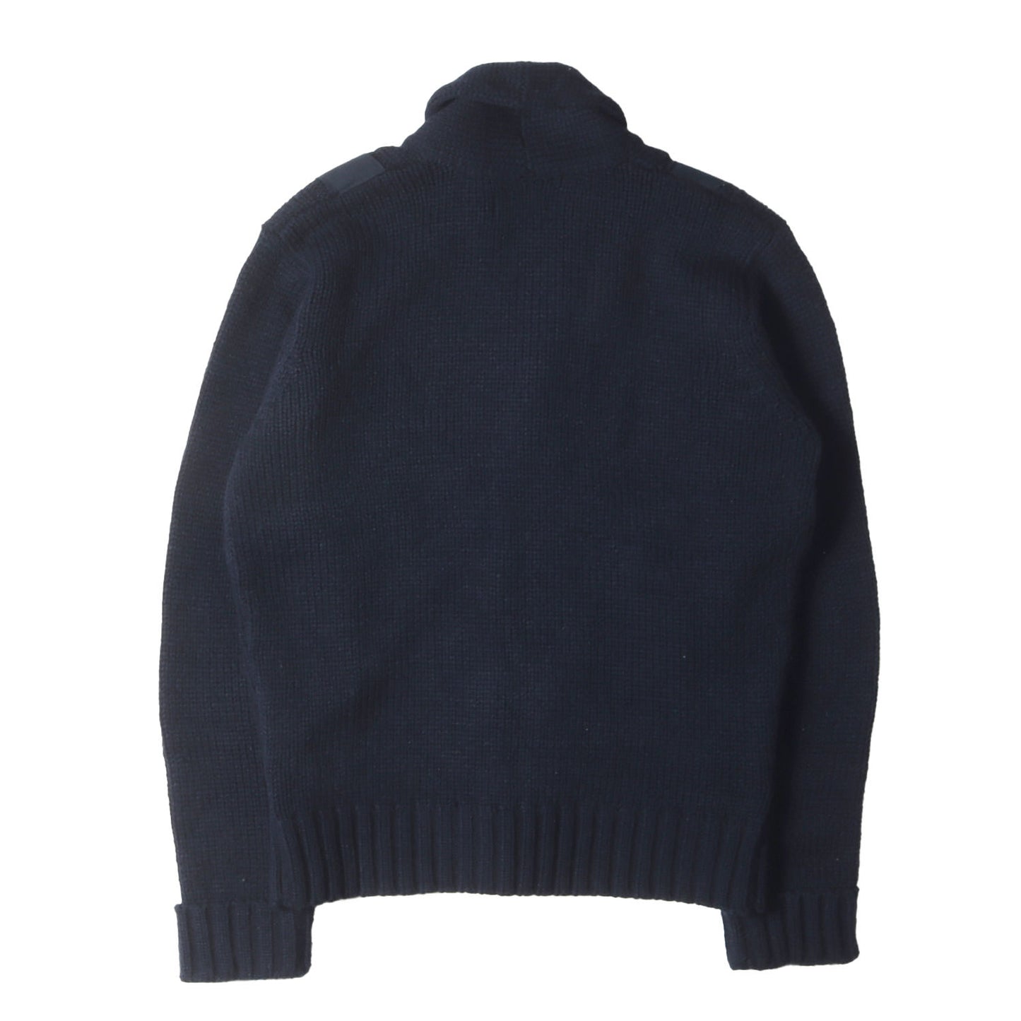 切り替えしデザイン ローゲージ ショールカラー ニット カーディガン