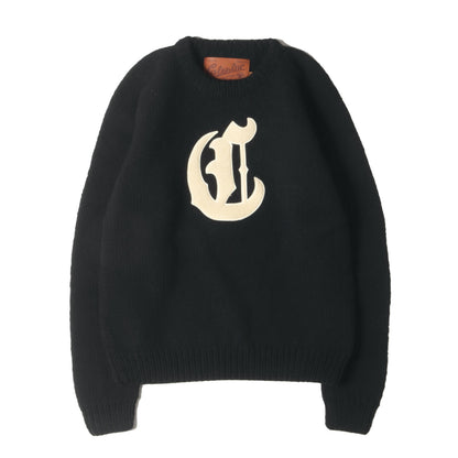 ×CANADIAN SWEATER ロゴワッペン ウールニット セーター