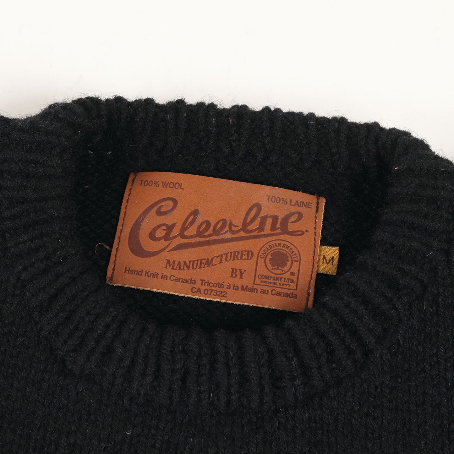 ×CANADIAN SWEATER ロゴワッペン ウールニット セーター