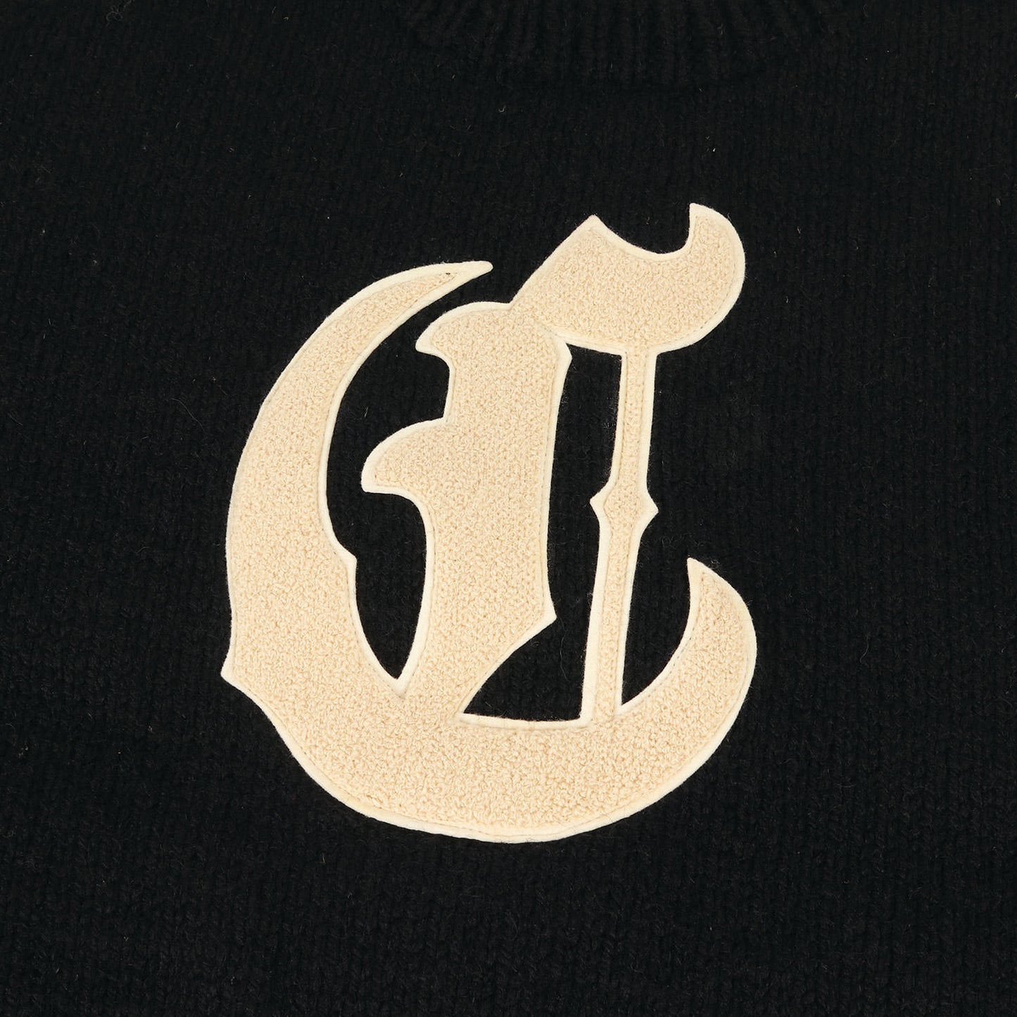 ×CANADIAN SWEATER ロゴワッペン ウールニット セーター