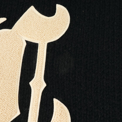 ×CANADIAN SWEATER ロゴワッペン ウールニット セーター