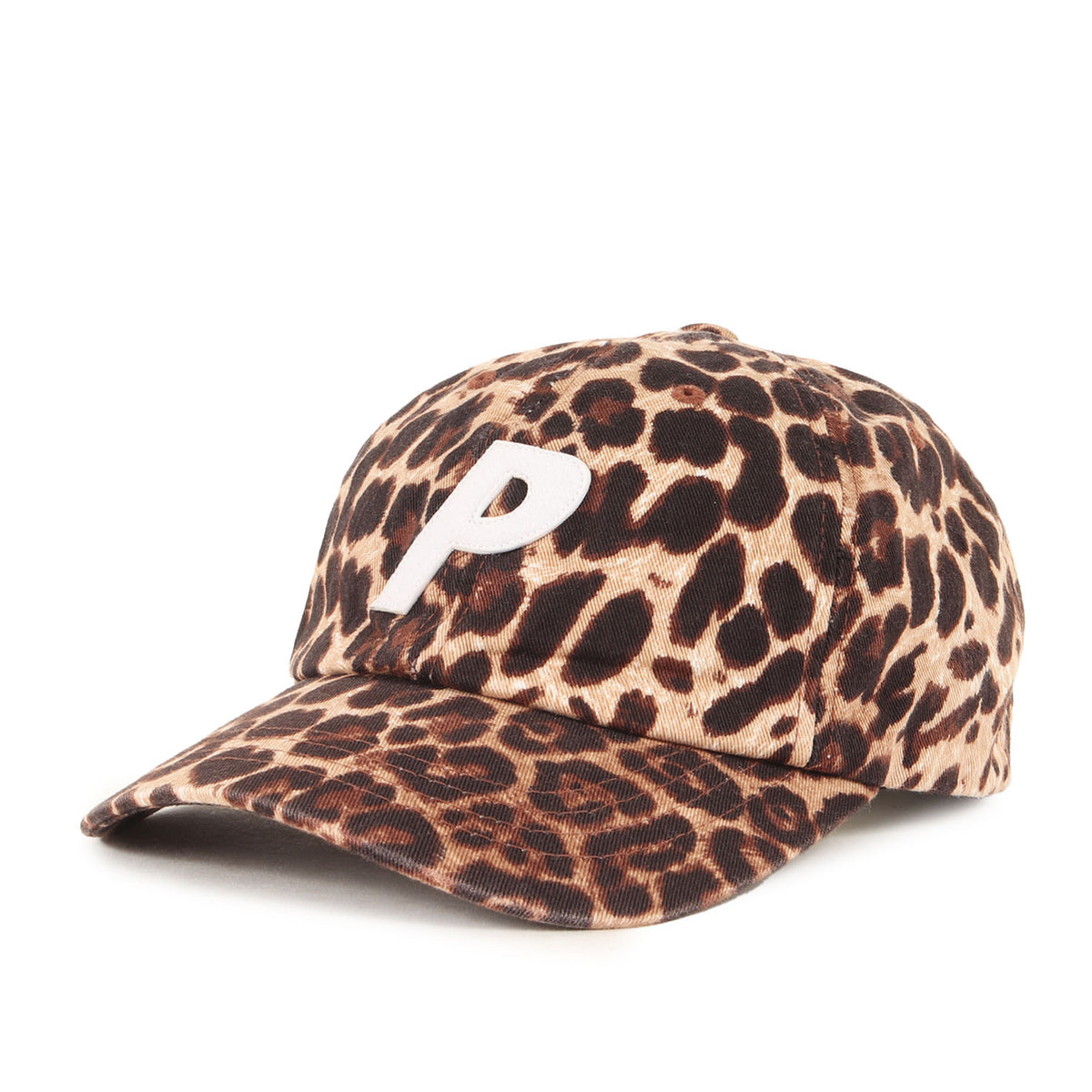 レオパード柄 Pロゴ 6パネルキャップ(P6-PANEL)