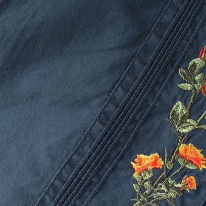 22AW フラワー刺繍 キューバシャツ(Rose Chain Shirt)