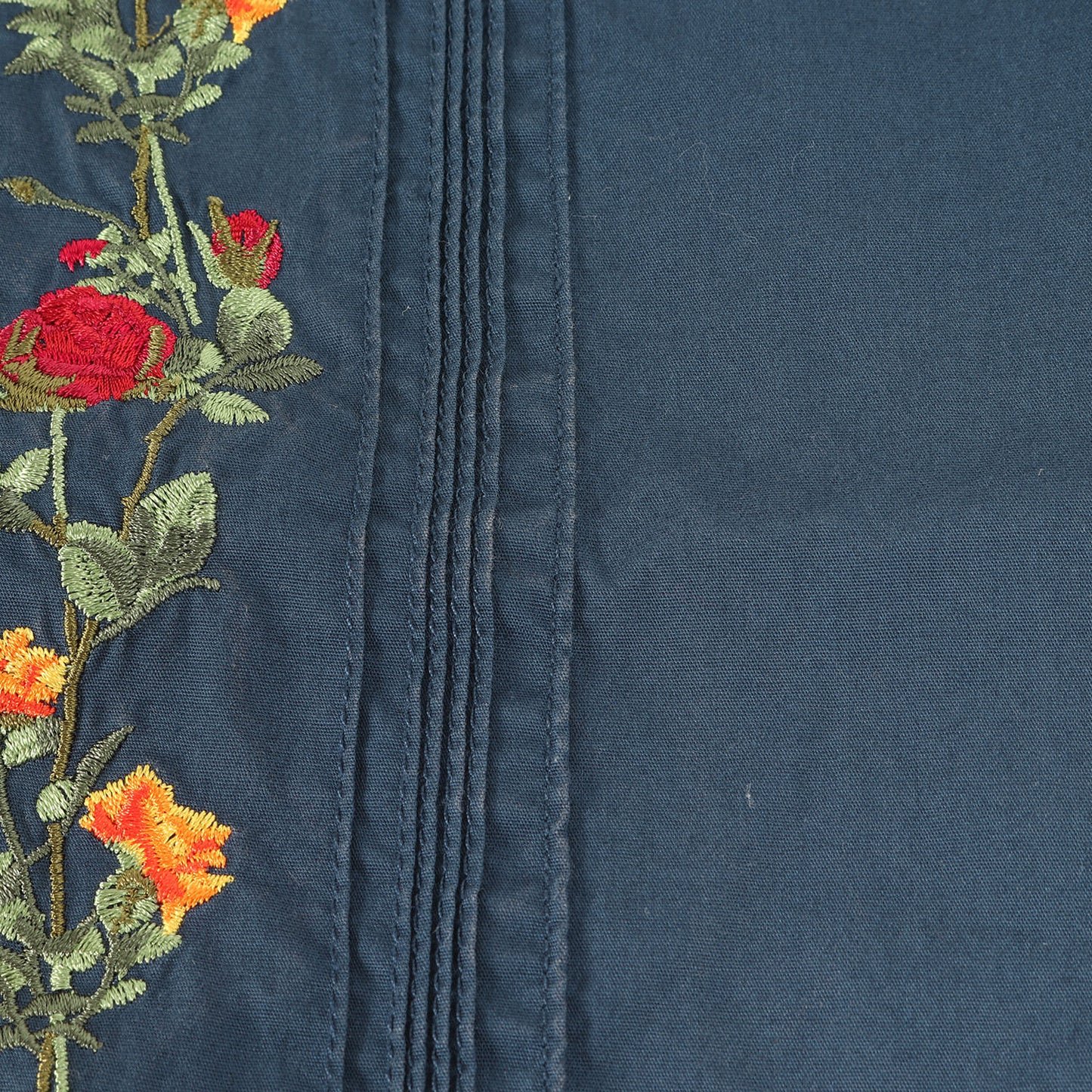 22AW フラワー刺繍 キューバシャツ(Rose Chain Shirt)