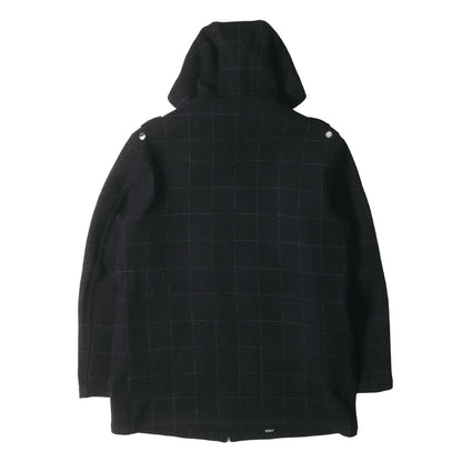 00s ×HARRIS TWEED ウィンドペン ツイード 裏ボアライナー付き フード ジャケット