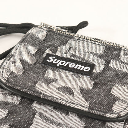 22SS ジャガードロゴ デニム ネックポーチ(Fat Tip Jacquard Denim Neck Pouch)