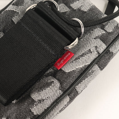 22SS ジャガードロゴ デニム ネックポーチ(Fat Tip Jacquard Denim Neck Pouch)