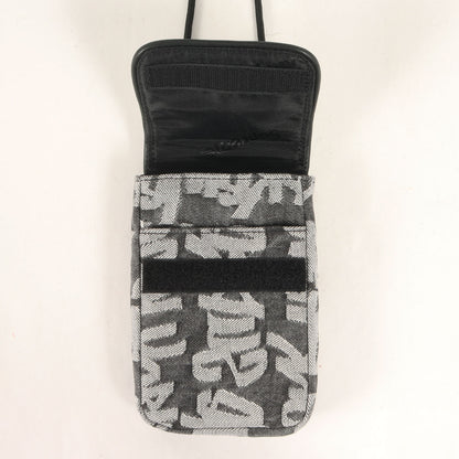 22SS ジャガードロゴ デニム ネックポーチ(Fat Tip Jacquard Denim Neck Pouch)