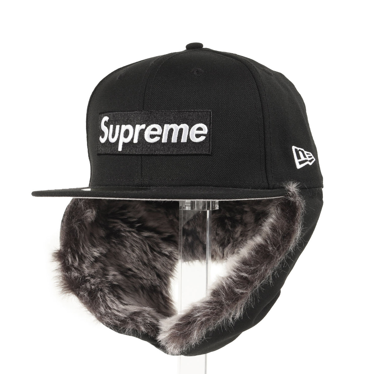 ×NEW ERA イヤーフラップ付き BOXロゴ ベースボールキャップ(Earflap New Era)