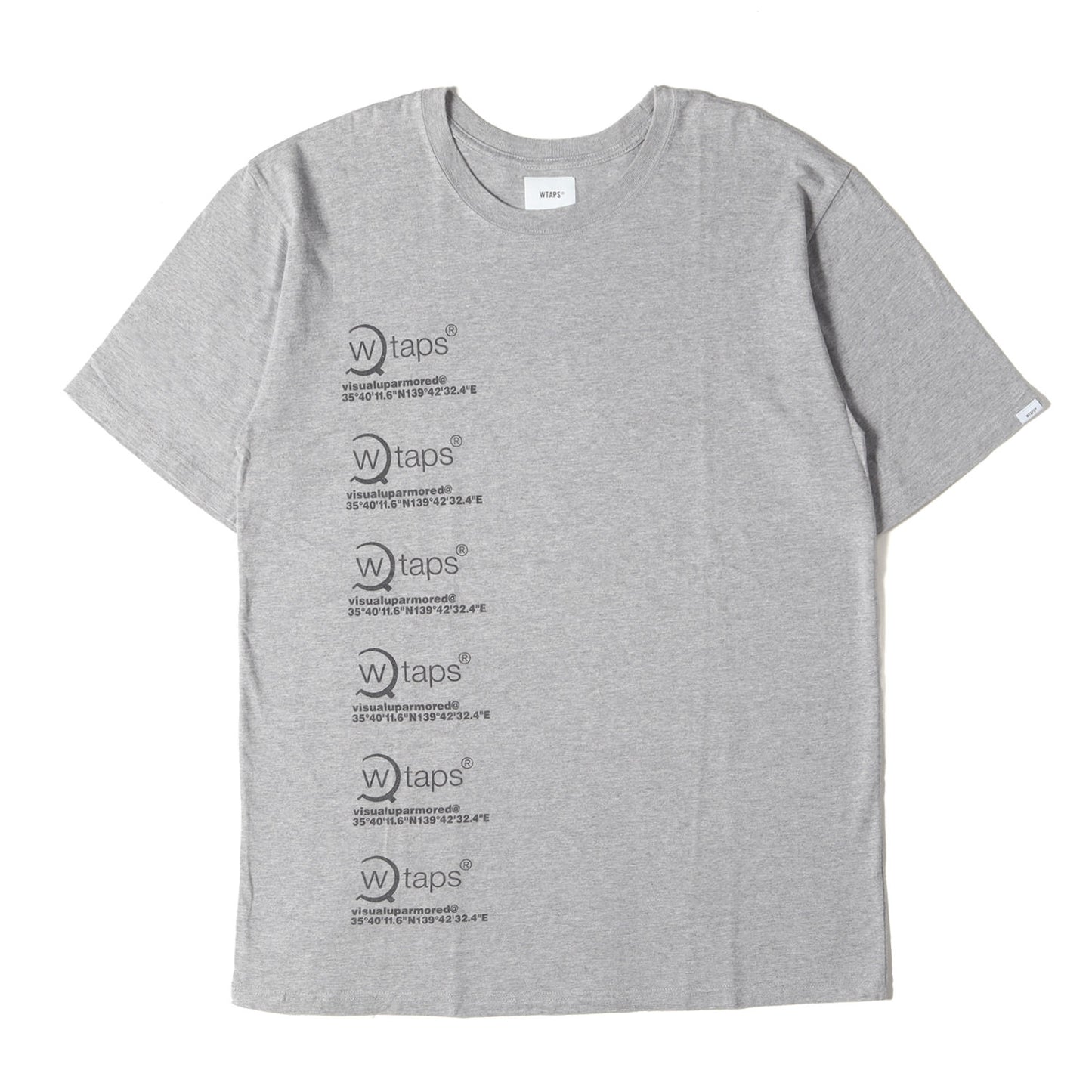 6連ロゴ クルーネック Tシャツ