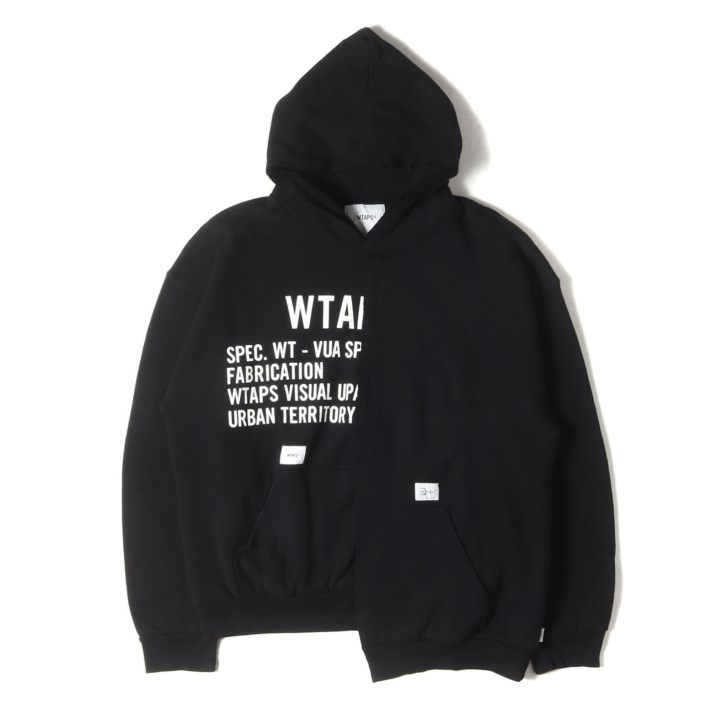 21SS アシンメトリー レイヤード スウェット パーカー(RAGS / HOODED)