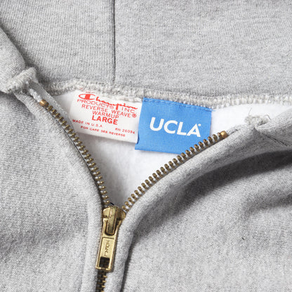 単色タグ復刻モデル ×UCLA リバースウィーブ ジップ スウェットパーカー(USA製)