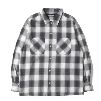 21SS オンブレチェック ワークシャツ(B&C / C-SHIRTS. LS)