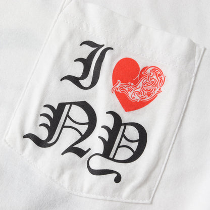 ニューヨーク限定 I LOVE NY ロングスリーブ ポケット Tシャツ